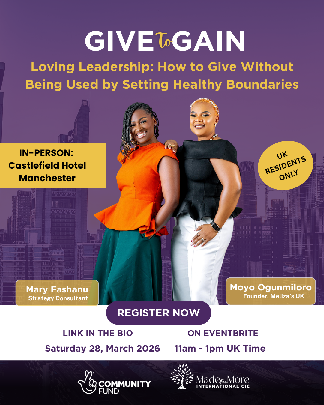 Give to Gain event flyer