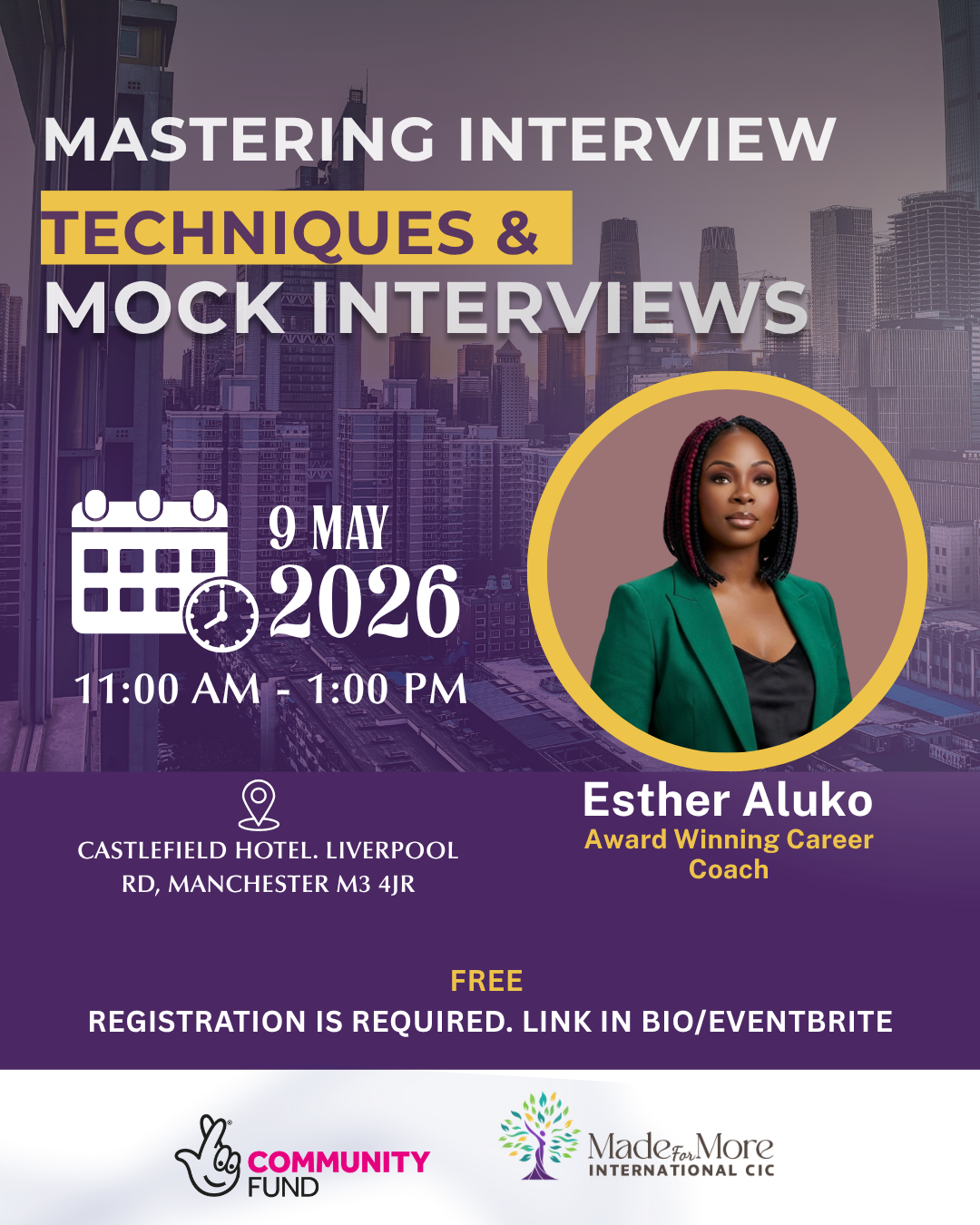 Mastering Interview Techniques & Mock Interviews event flyer